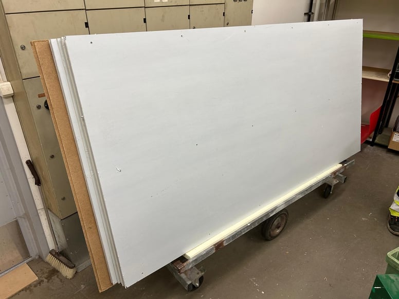 Cembrit Solid 212 (valkoinen), koko 2500 * 1192 * 8 mm